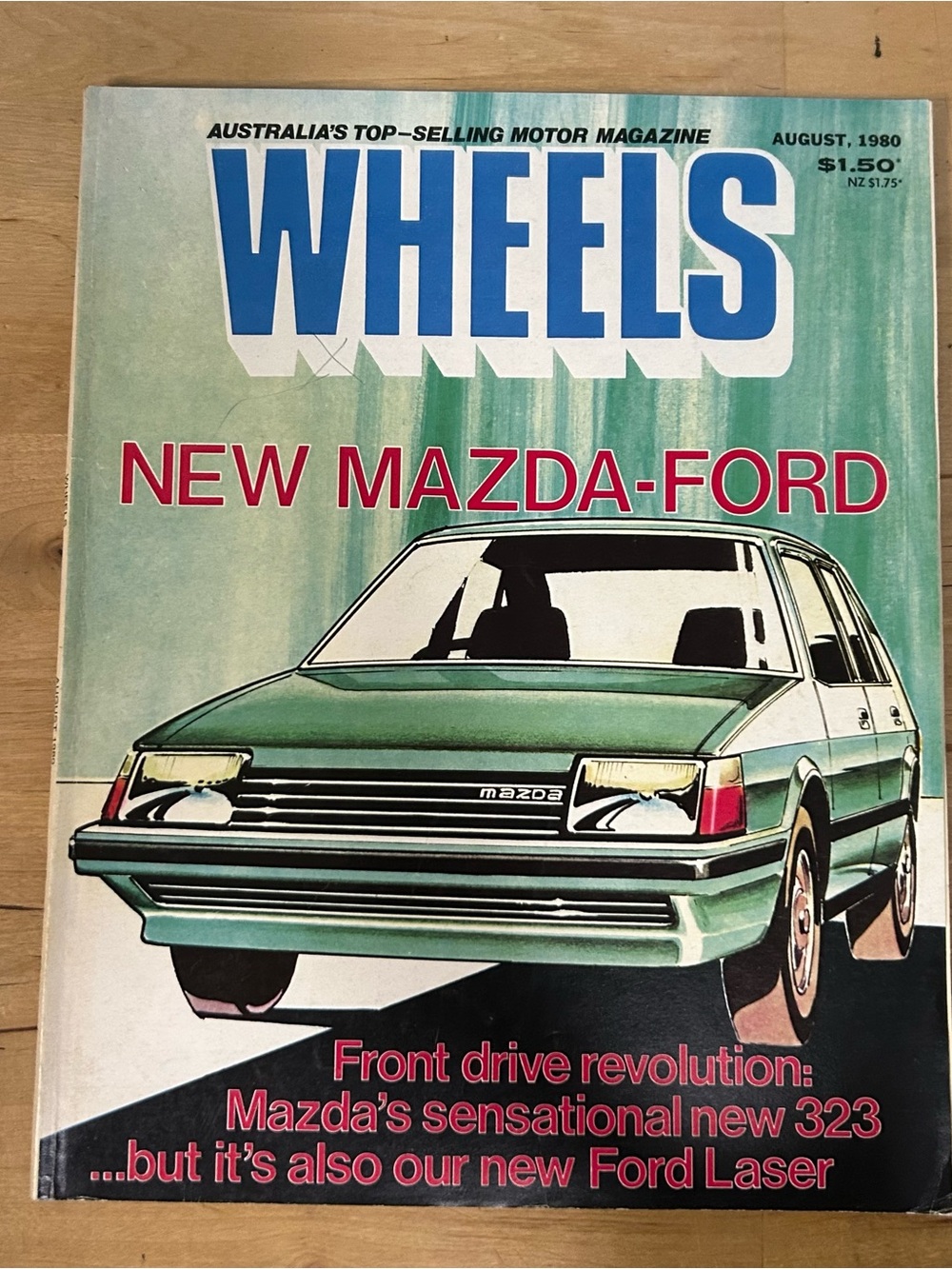 WHEELS car Magazine August 1980 Mazda 323 Chrysler Sigma Subaru BMW Caprice